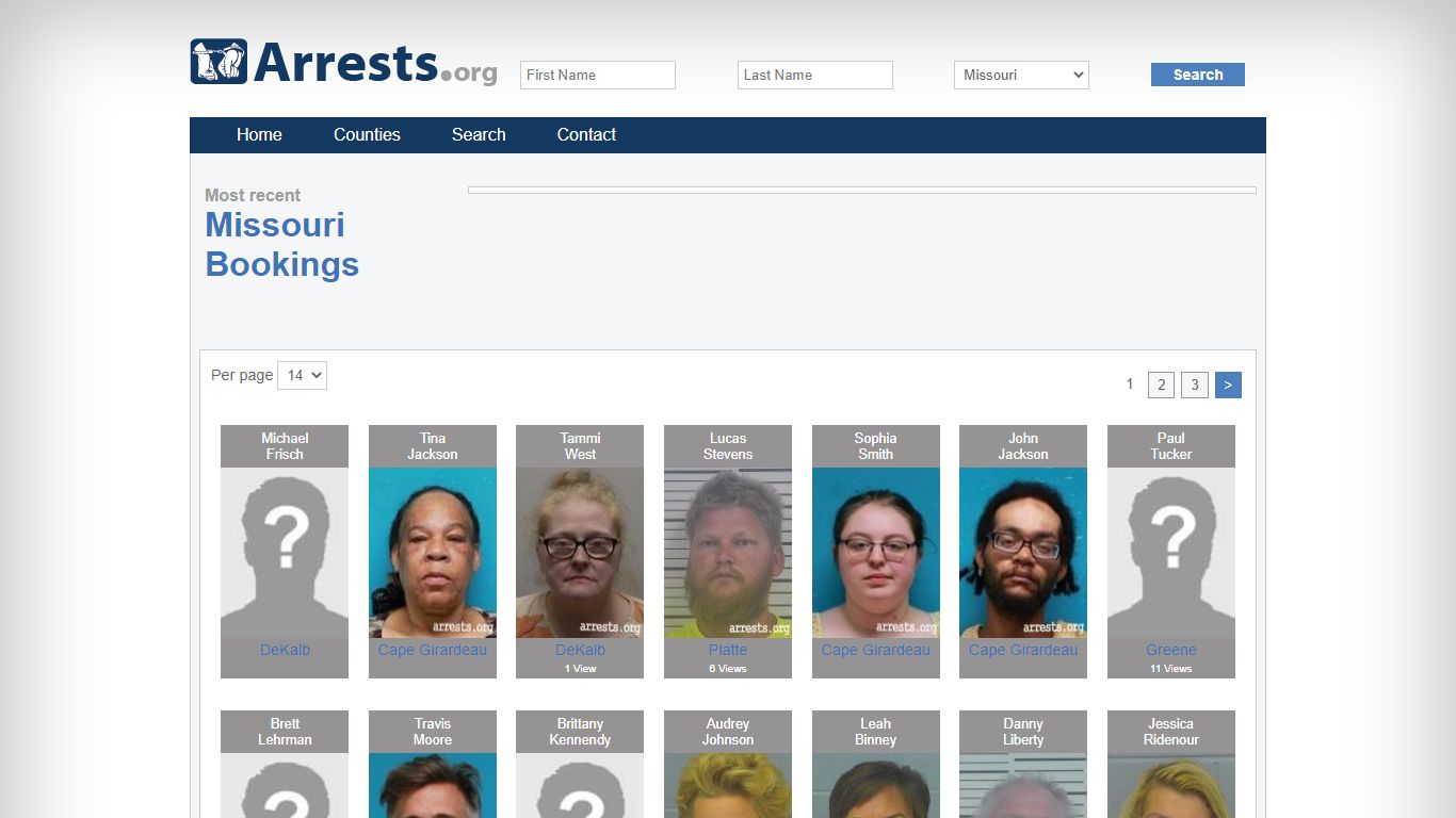 Missouri Arrests and Inmate Search